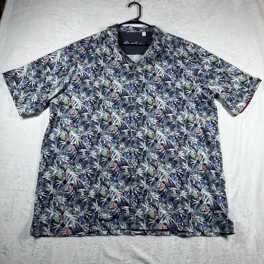 Robert Graham Tropical Flower-Print‎ Sport Button Up Performance Shirt XLT